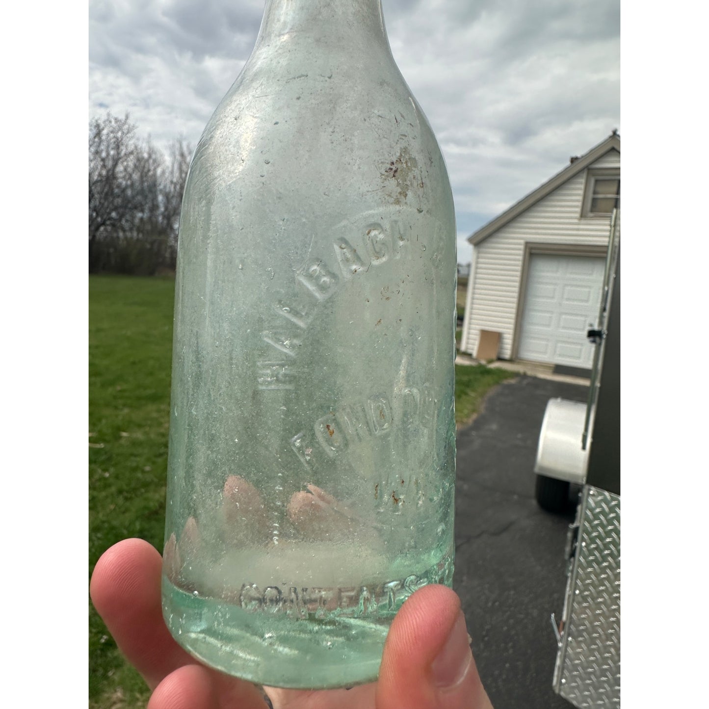SCARCE Halbach & Lenz Fond du Lac Wisconsin Soda Bottle 8oz