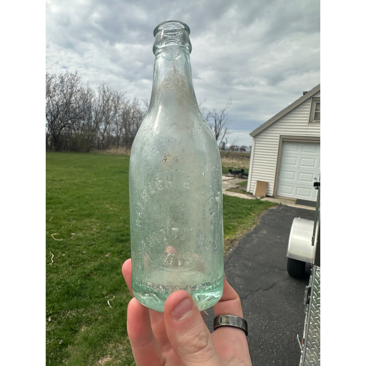 SCARCE Halbach & Lenz Fond du Lac Wisconsin Soda Bottle 8oz