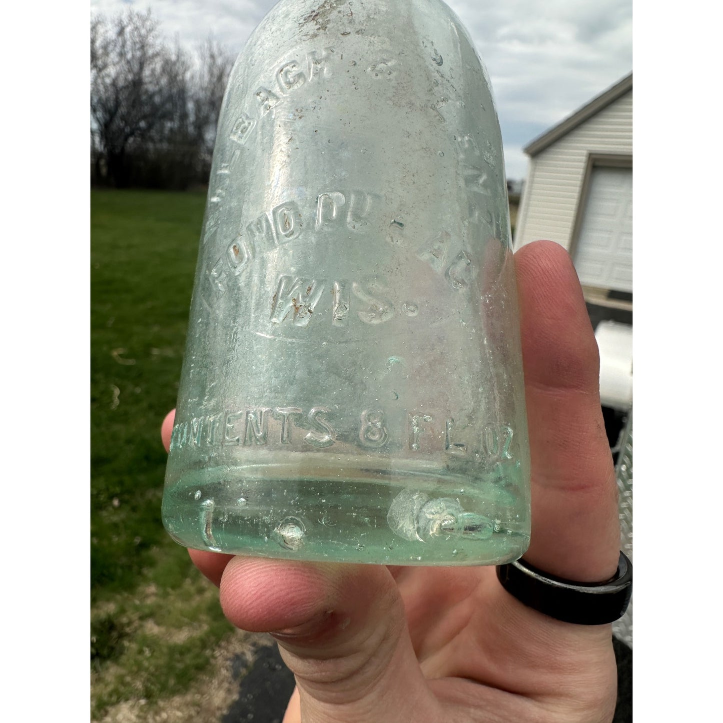 SCARCE Halbach & Lenz Fond du Lac Wisconsin Soda Bottle 8oz