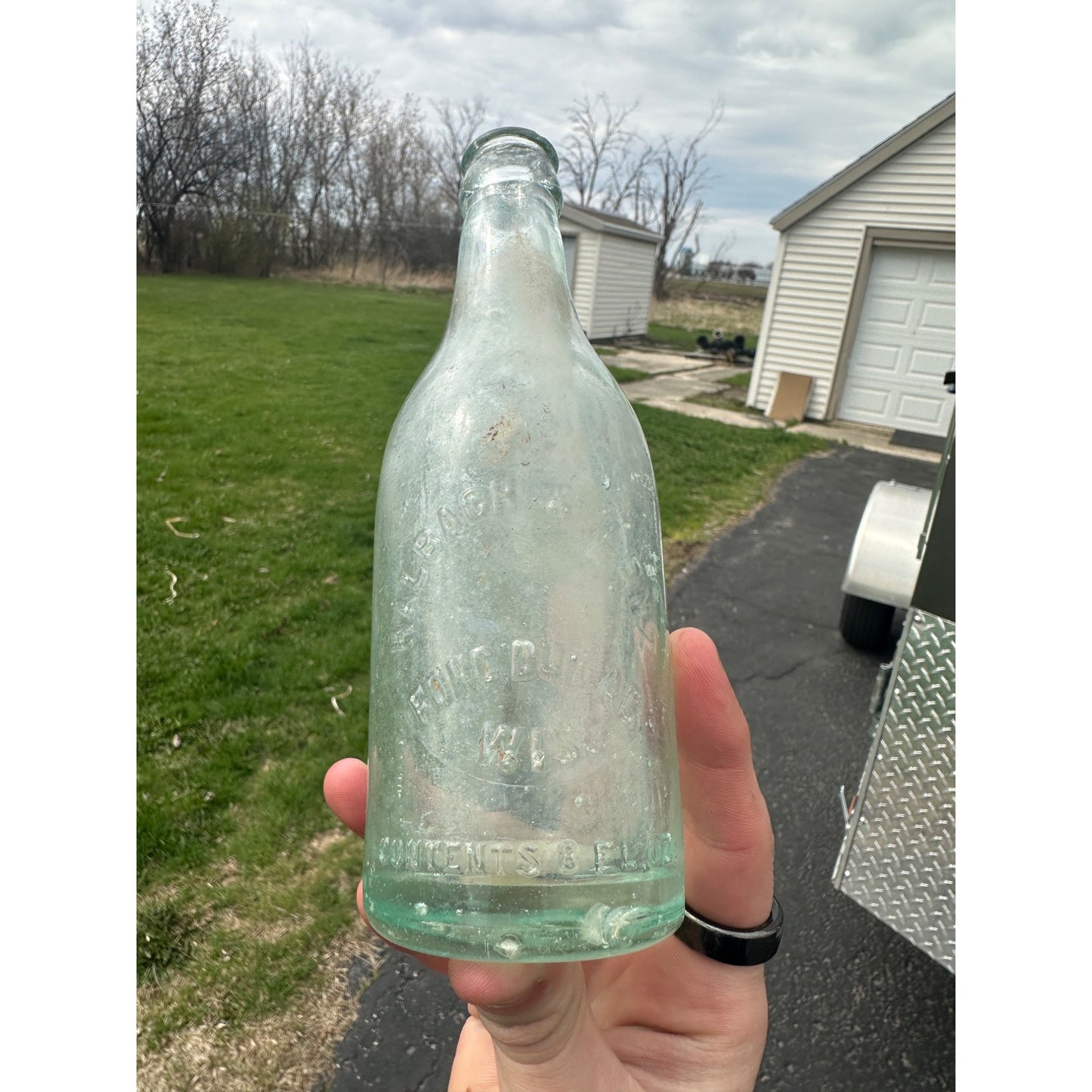 SCARCE Halbach & Lenz Fond du Lac Wisconsin Soda Bottle 8oz