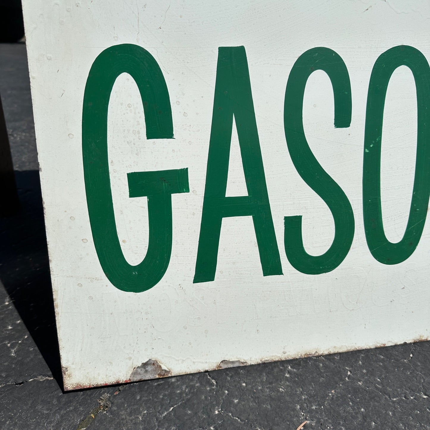 Original Veedol Motor Oil Flying A Wings Curb Sign Texaco Service Station