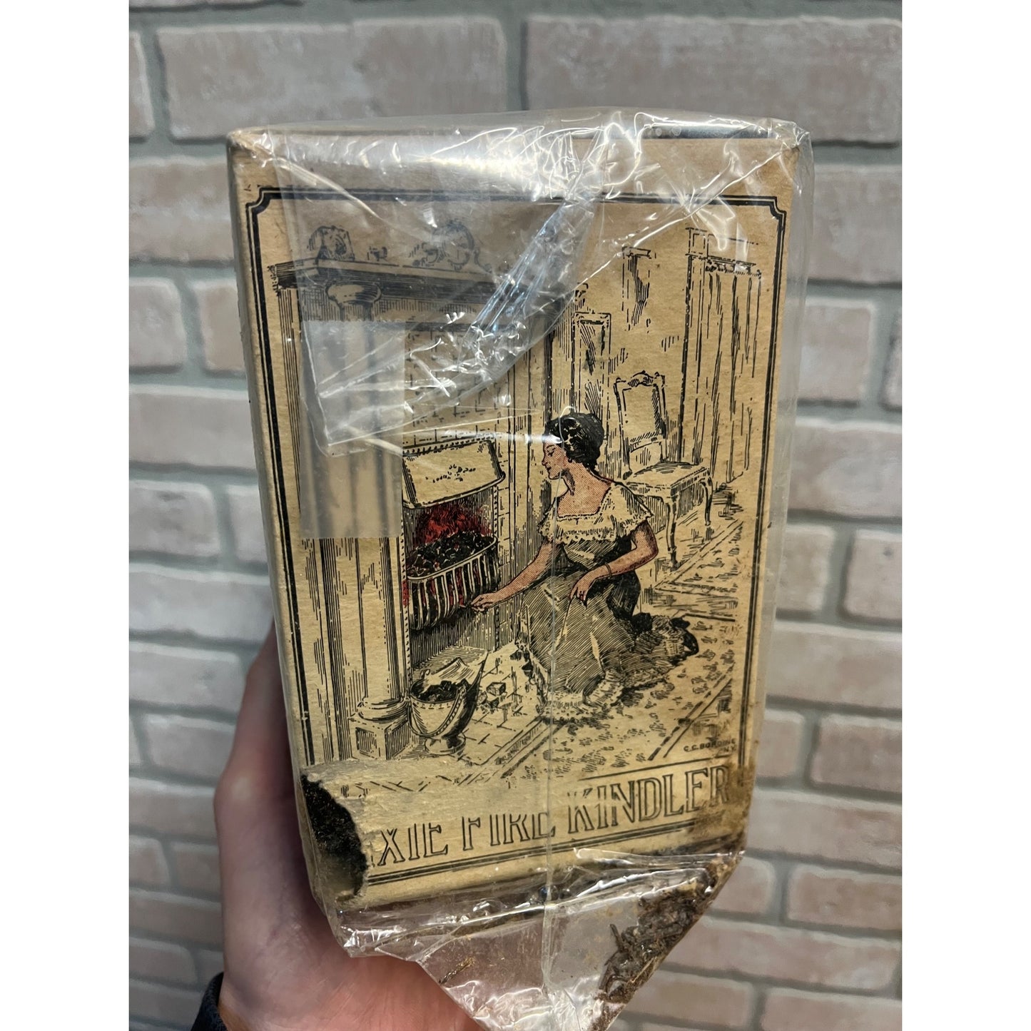 Vintage 1920s Dixie Fire Kindler Co. Fire Starter Full Box Hunting Camping Fishing