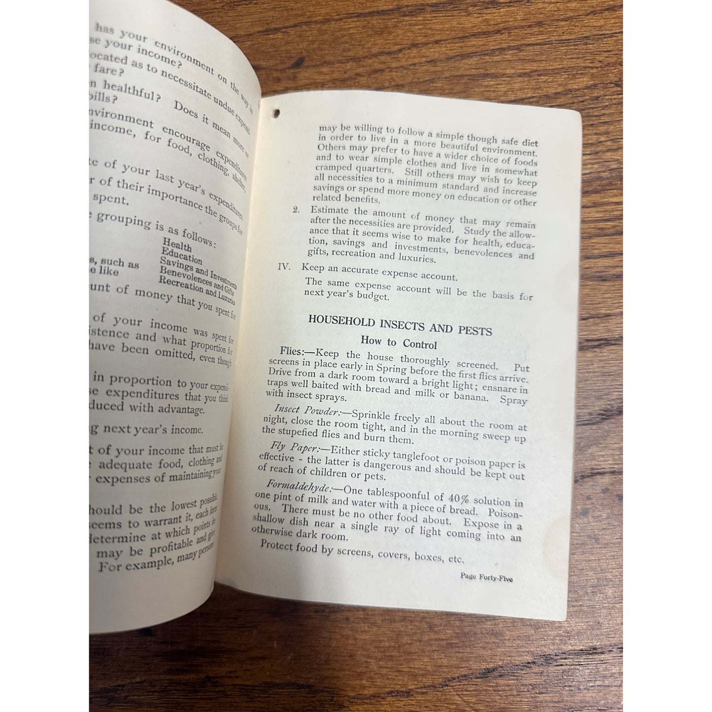 Vintage 1920s Rumford Baking Powder Book On Home Management Advertising