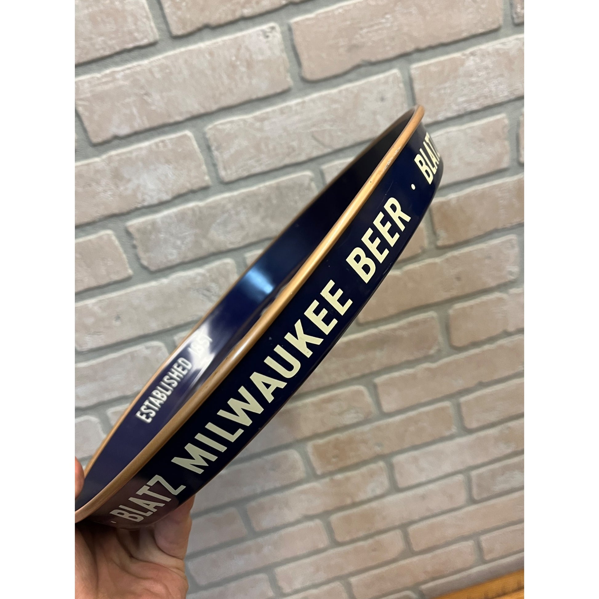 Vintage c1942 Blatz Milwaukee Beer Tray Wisconsin Wis 13" -- CLEAN