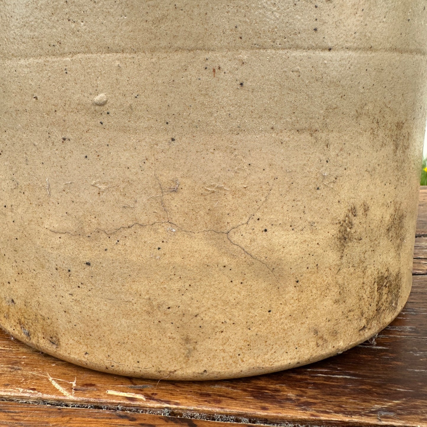 Antique 2 Gallon Salt Glaze Stoneware Crock Unmarked Cobalt #2