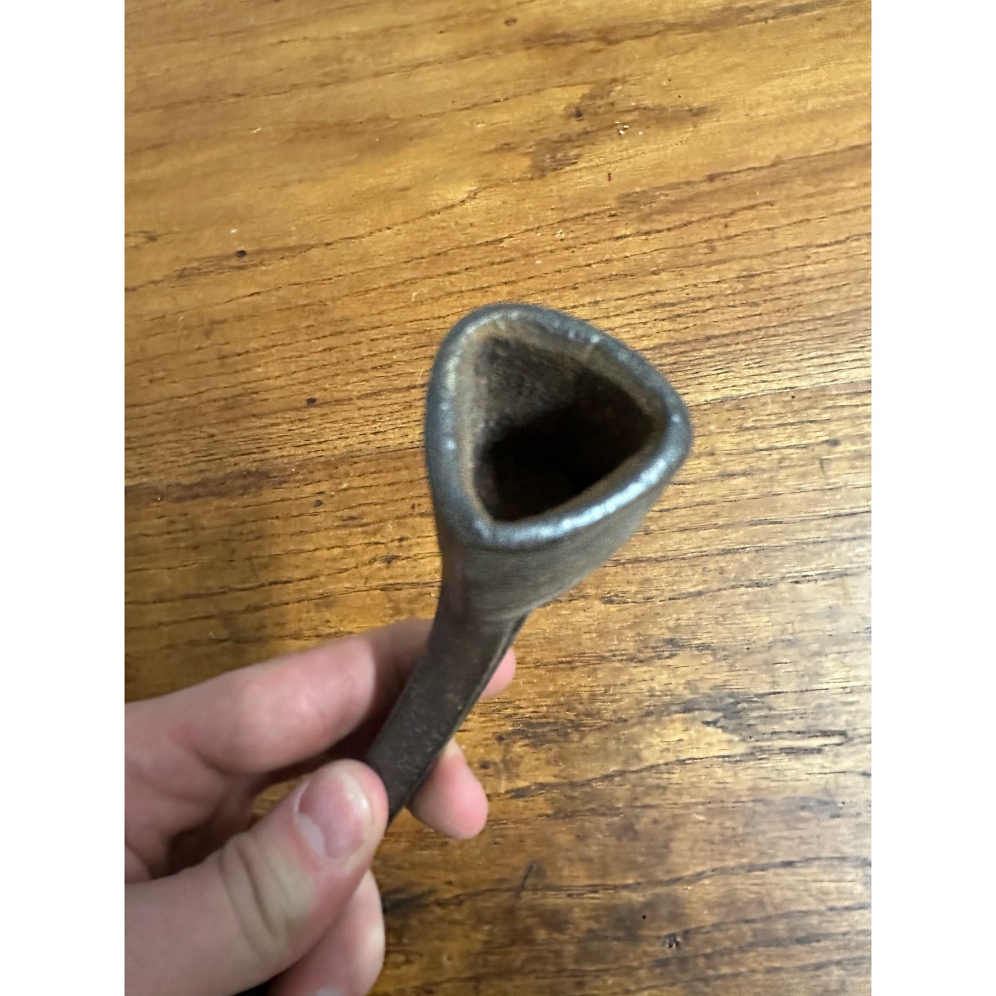 Antique Cast Iron Range Stove Tool Grate Shaker Handle Crank Triangle