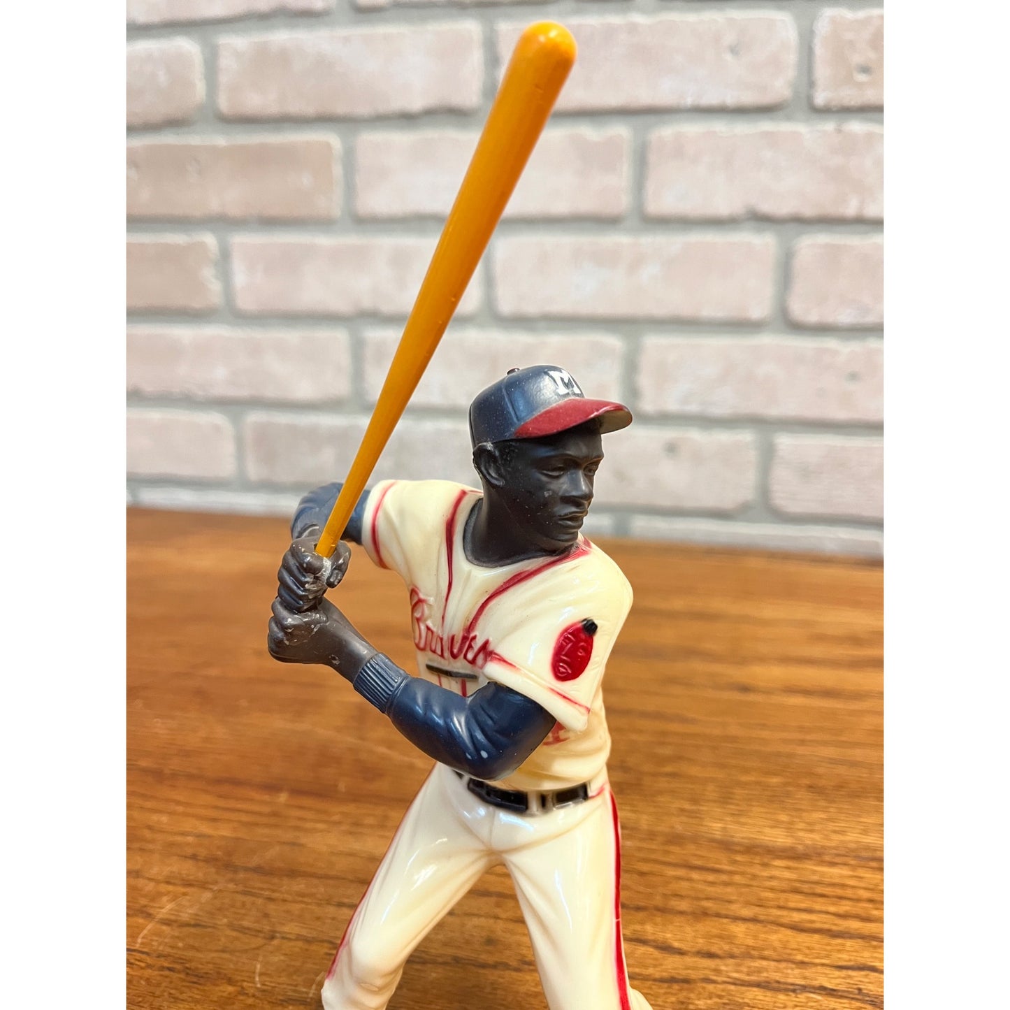 Original 1958 Hank Aaron Hartland Baseball Plastic Figure #44 - No Box
