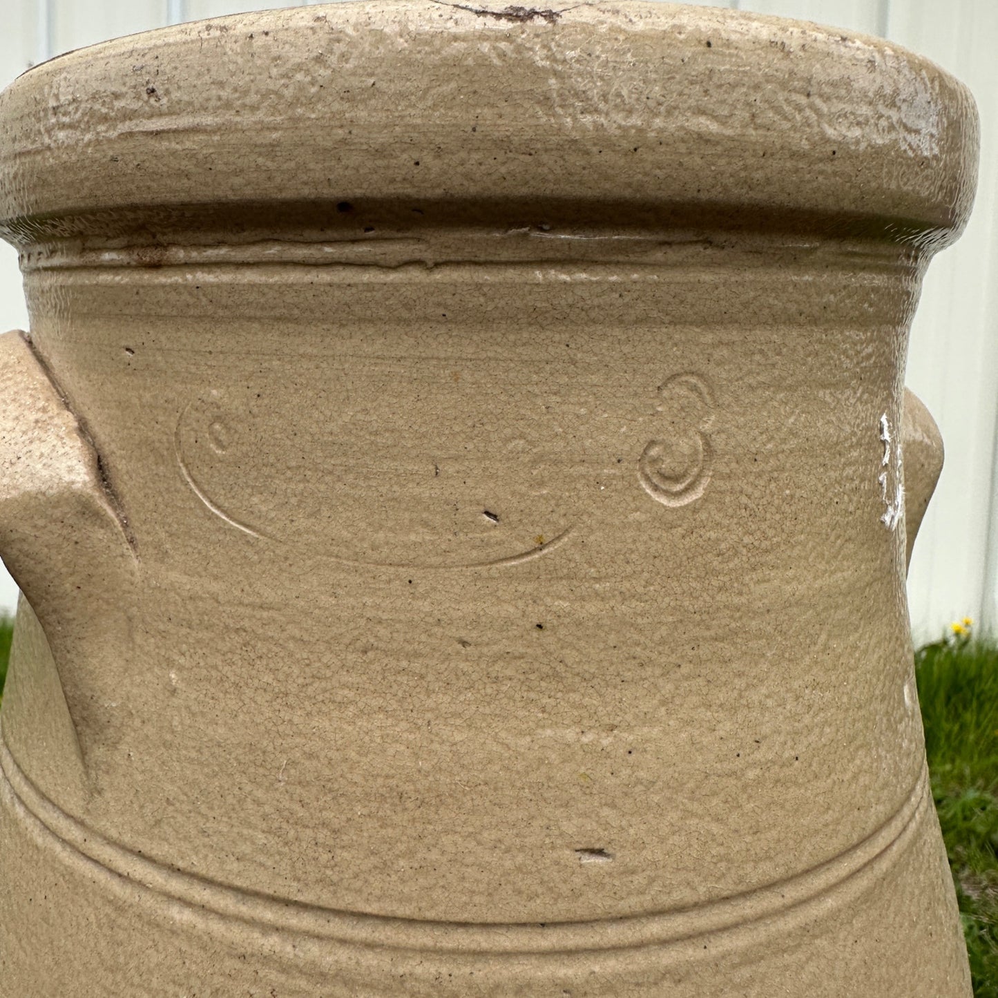 Antique 3 Gallon Hermann Milwaukee Stoneware Salt Glaze Butter Churn