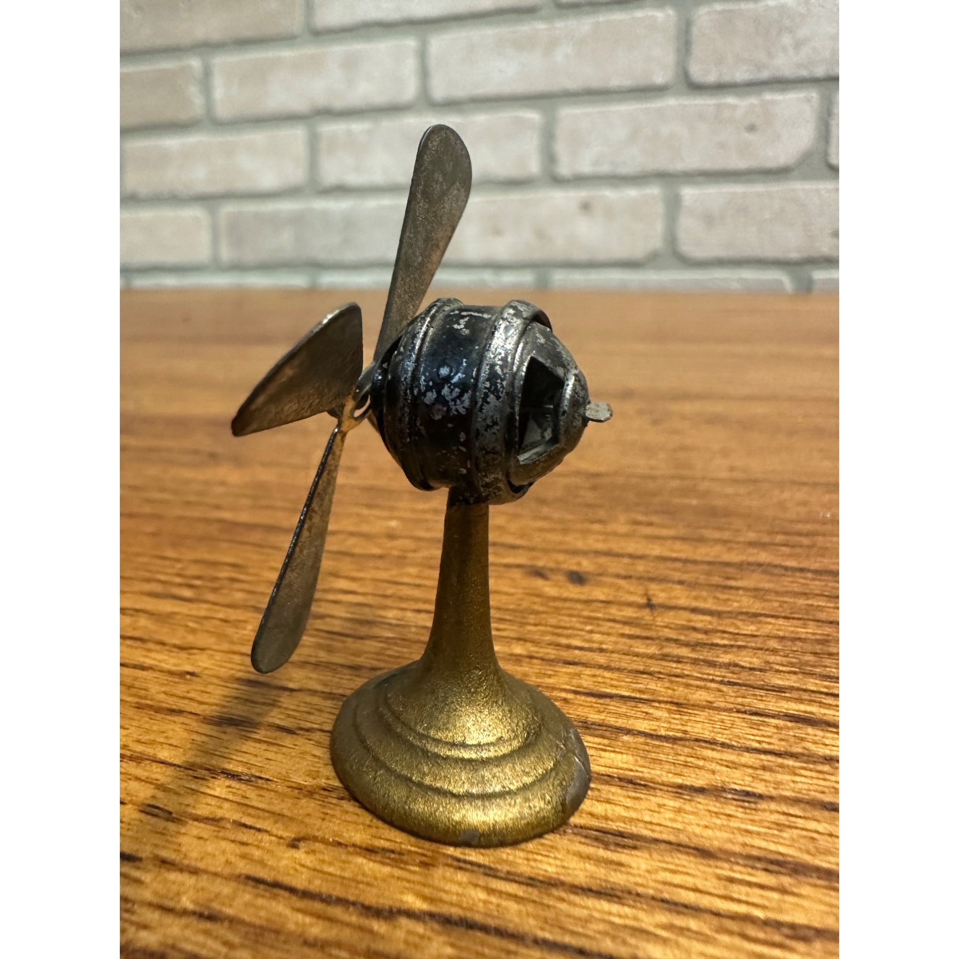 OLD Antique Miniature DOLLHOUSE Desk FAN Electric Tabletop Made in FRANCE