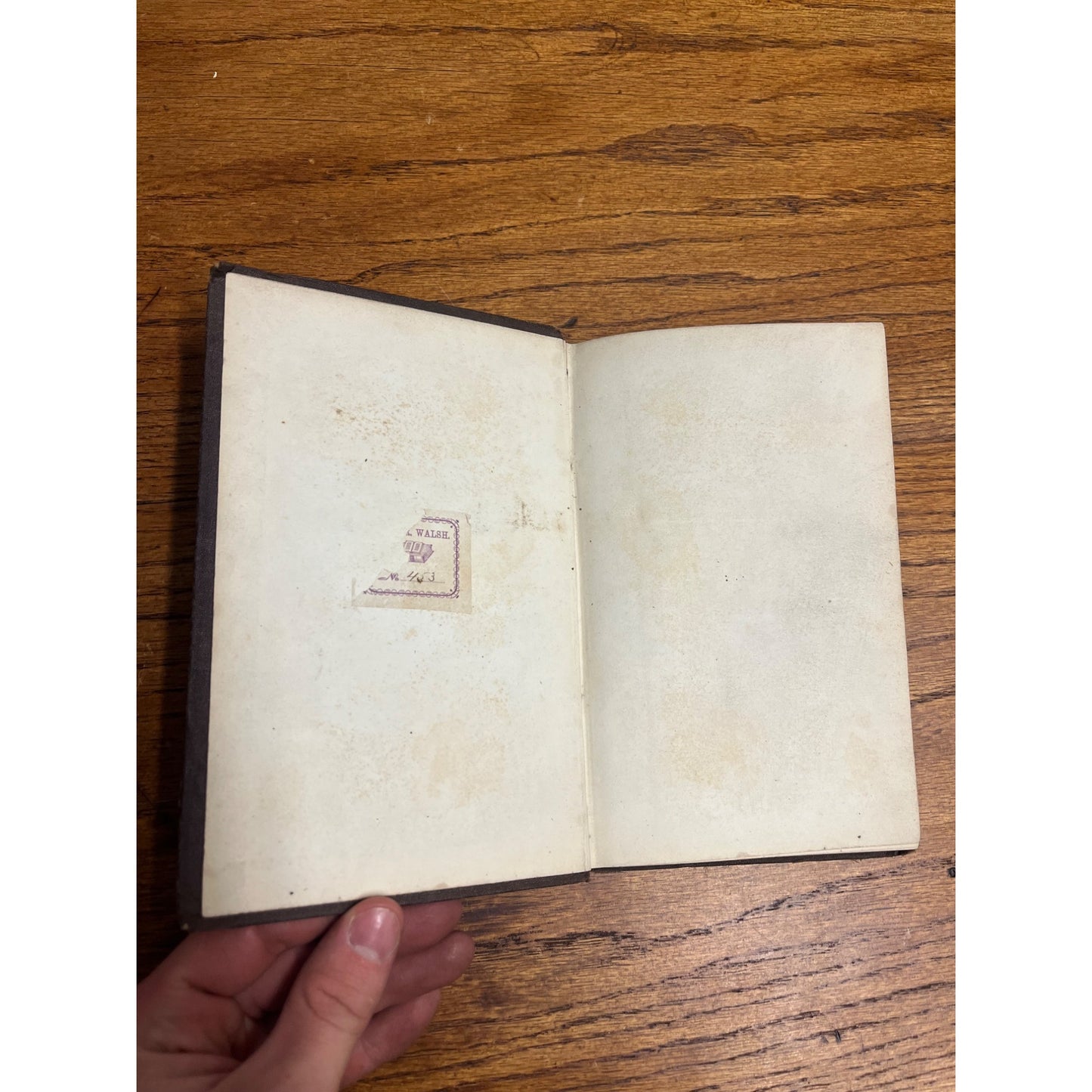 Antique 1867 Hand Book of History American & European Hardcover