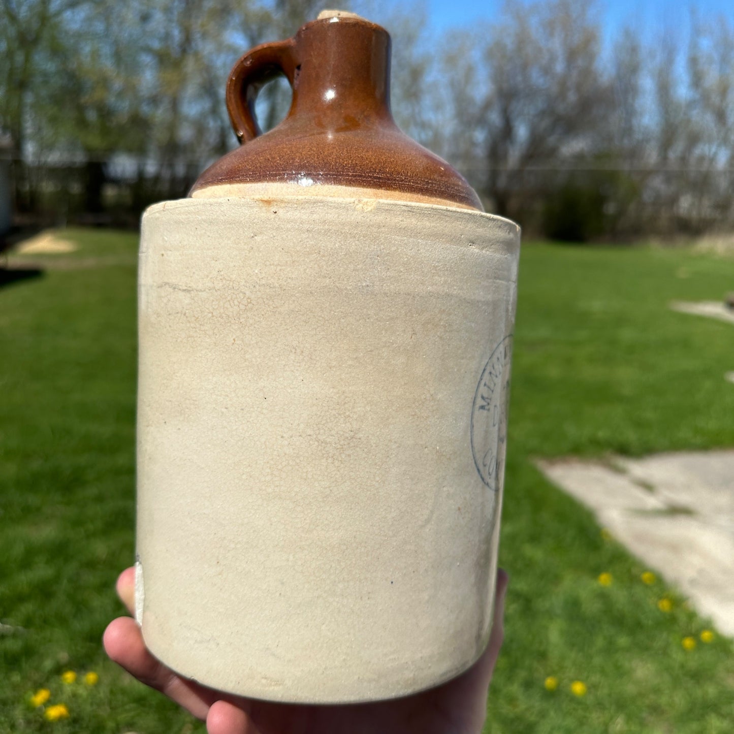 Red Wing 1 Gallon Minneapolis Drug Company Advertising Jug