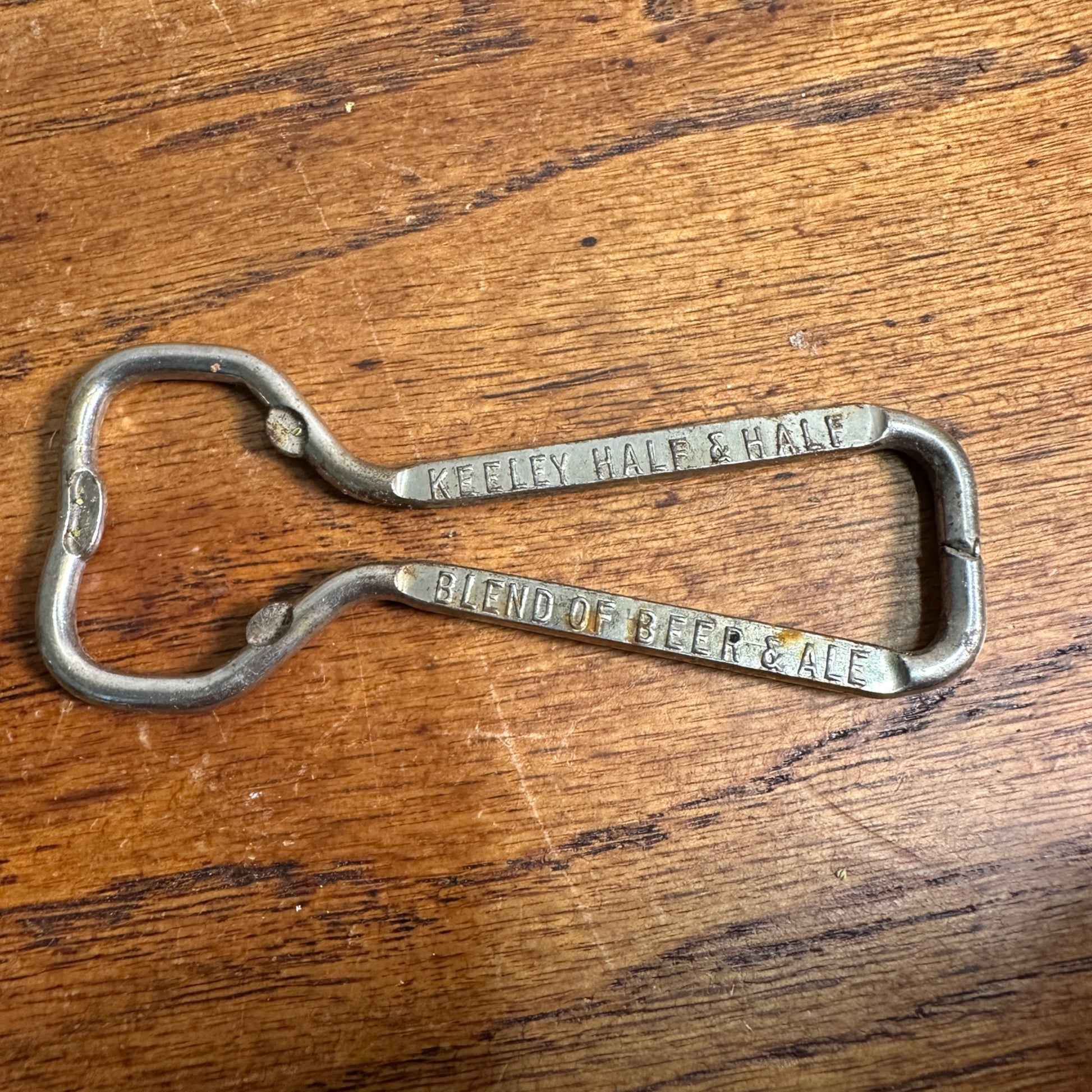 Vintage Advertising Bottle Opener Keeley Half & Half Blend of Beer & Ale Chicago