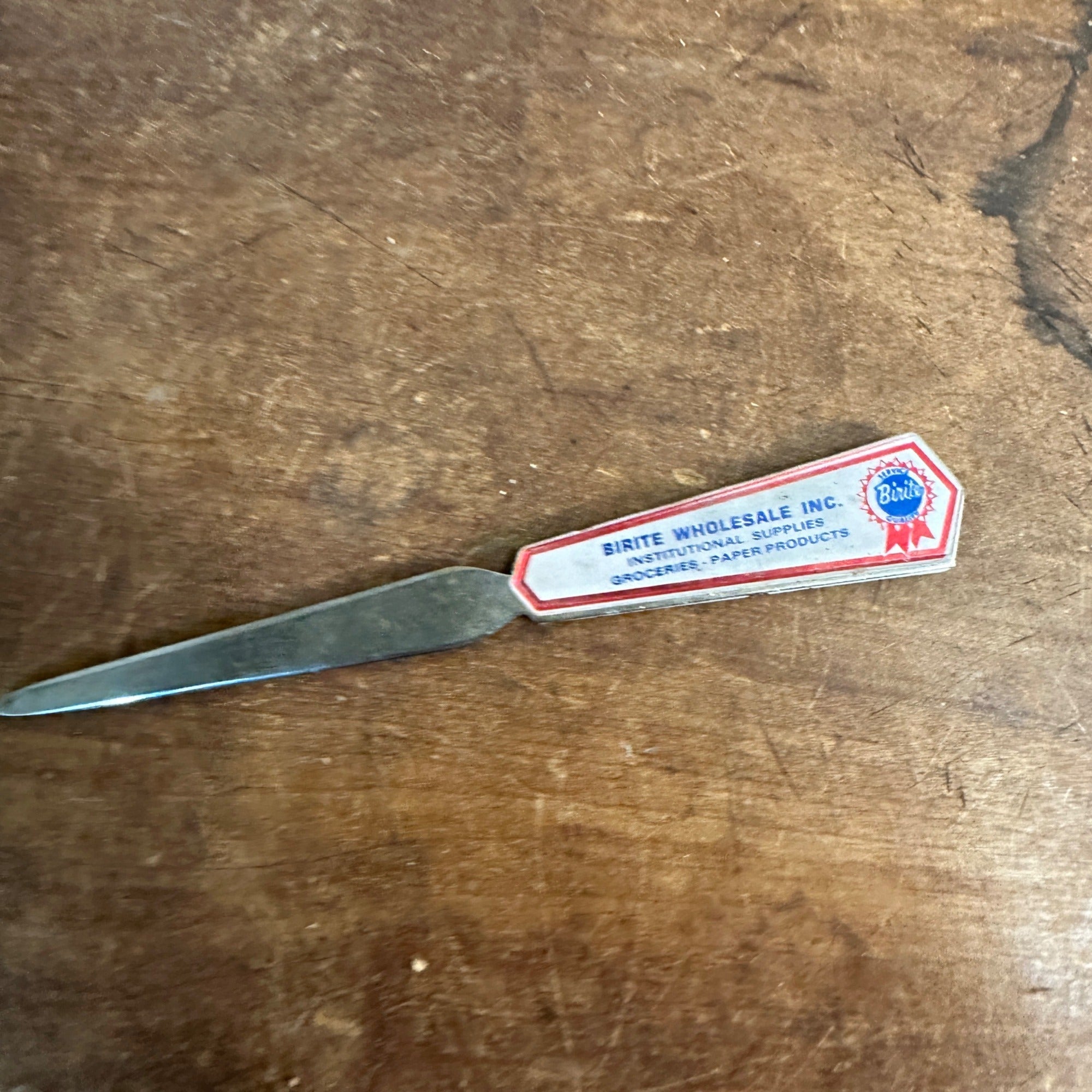 Vintage Birite Store Groceries - Brownsville Wis- Advertising Letter Opener