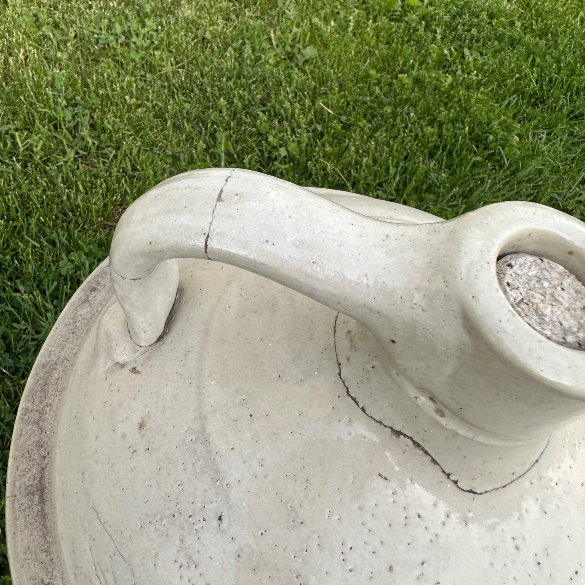 5 Gallon Stoneware Red Wing Jug Crock As-Is