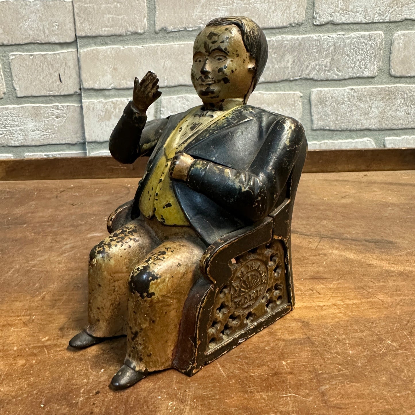 ORIGINAL CAST IRON TAMMANY HALL/BOSS TWEED MECHANICAL BANK