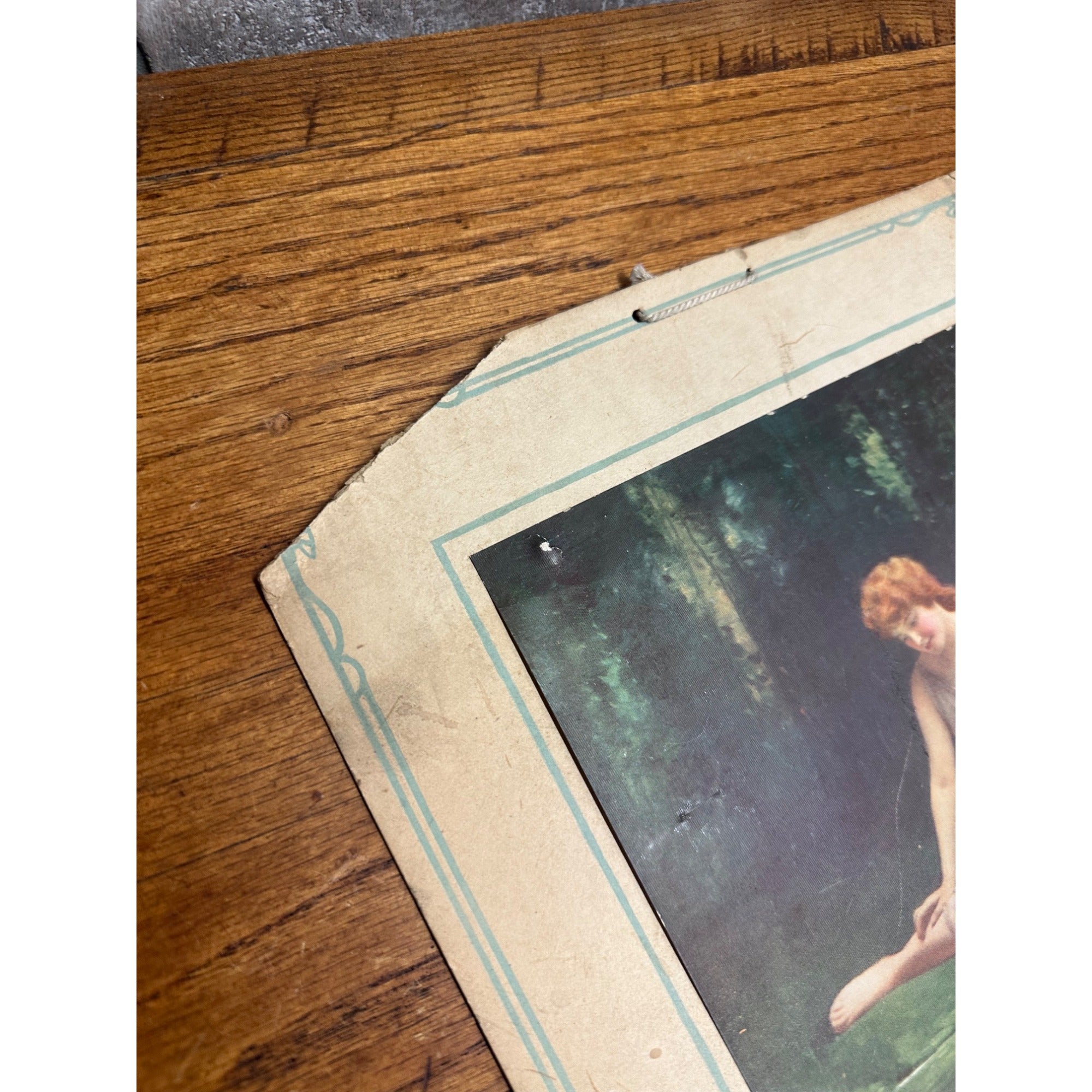 Vintage 1922 Peshtigo Auto Garage Advertsing Calendar Sign Wisconsin Wis