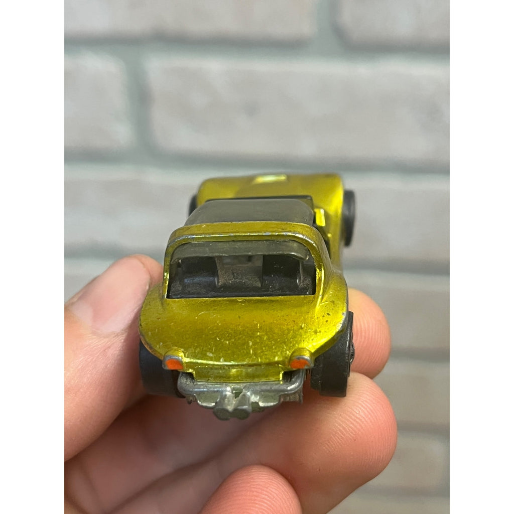 Vintage Hot Wheels Redline 1969 Sand Crab Lime Yellow - Very Good