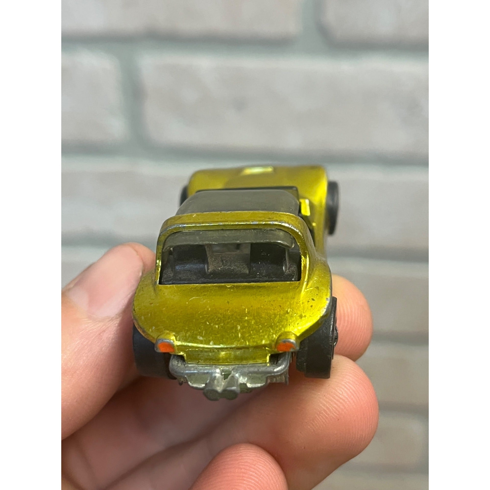 Vintage Hot Wheels Redline 1969 Sand Crab Lime Yellow - Very Good