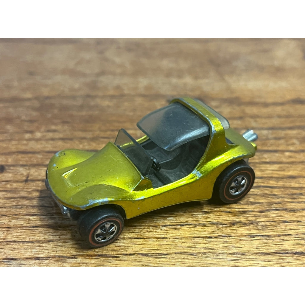 Vintage Hot Wheels Redline 1969 Sand Crab Lime Yellow - Very Good