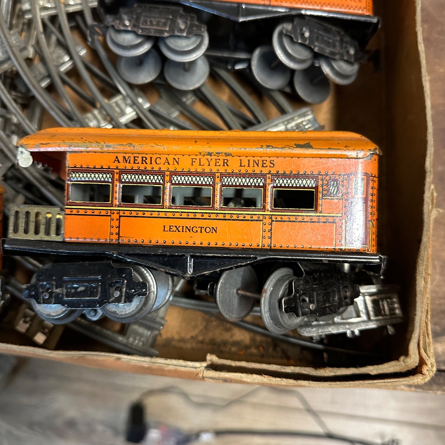 Antique 1920s American Flyer Train Set with Box #301 Train Set Pre-War