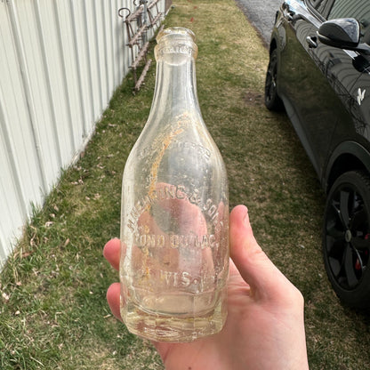 Vintage Nehring & Sons Fond du Lac Wis Mug-Base Soda Bottle 8oz Wisconsin