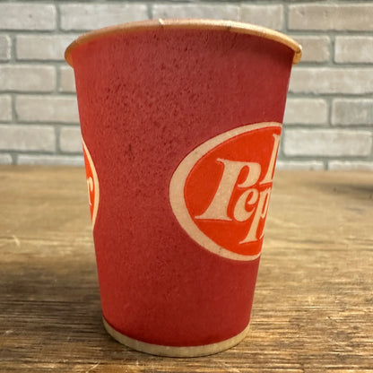 Vitnage Dr Pepper Red  4oz Paper Wax Soda Cup Promotional