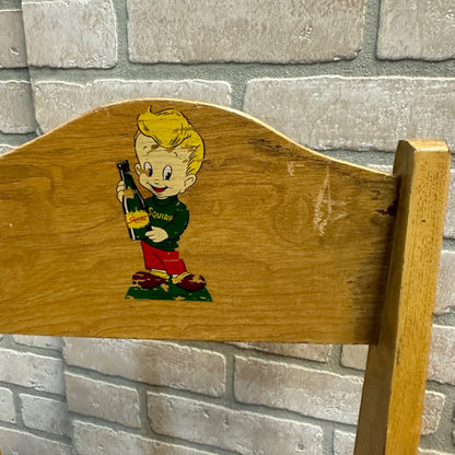 Vintage 1949 Child's Squirt Soda Pop Chair Advertising