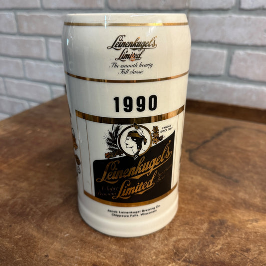 1990 Leinenkugel Limited Edition Beer Stein/Limited Of 1800 #1/1800