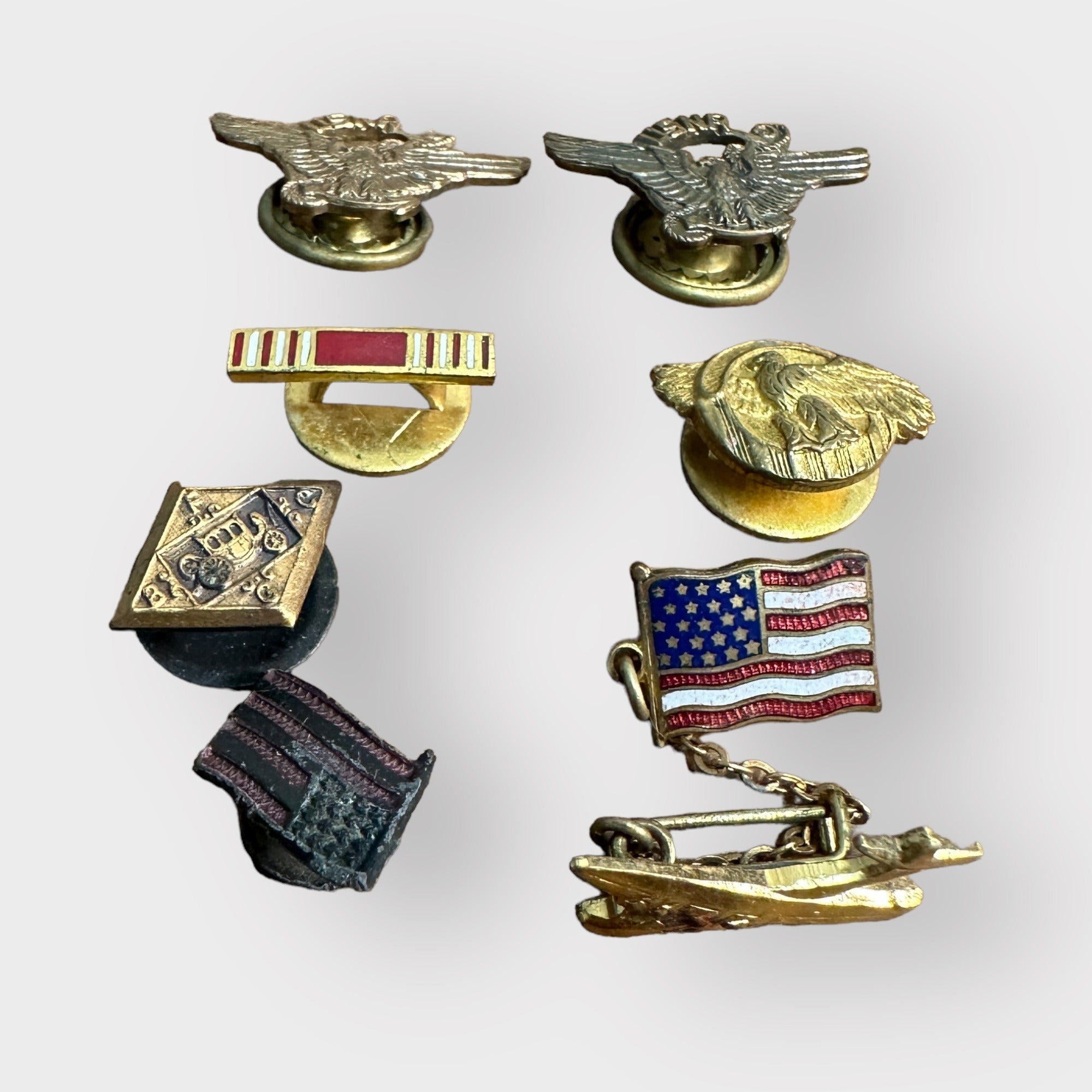 Vintage Estate Lot US Navy / Military  Lapel Pins Navy Reserve Ruptured Duck ++