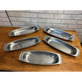 Vintage MCM Stainless Steel Serving Tray Platter Robert Welch Old Hall Set 5