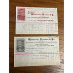 Antique 1888 Wadsworth, Howland & Co Paints Varnishes Chicago Invoice Letterhead
