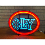 Vintage Olympia Brewing Co Oly Beer Neon Sign Works 20" x 16"