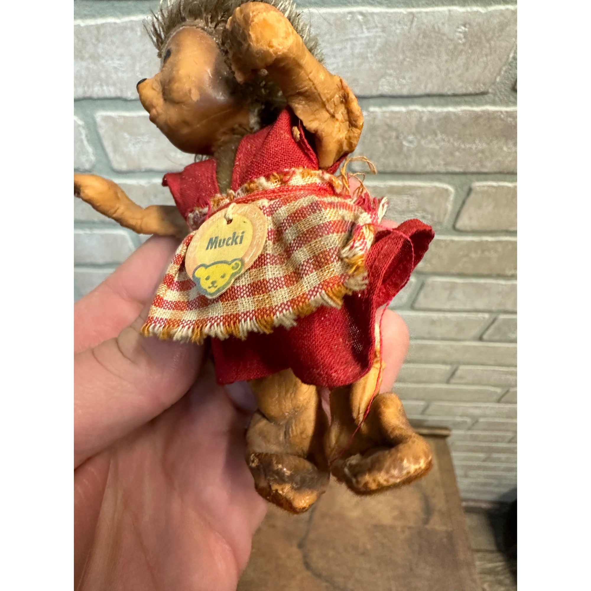 Vintage Steiff Hedgehogs Mucki Micki Mecki Lot (3) Dolls Hand Puppet Germany