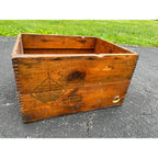 Antique 1900s The Diamond Match Co. Wooden Large Advertising Crate Zinke Fond du Lac Wis