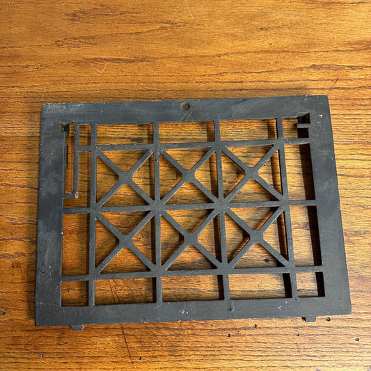 Vintage Cast Iron Floor Grate Vent Register Baseboard Cover Salvage 13-1/2" x 10