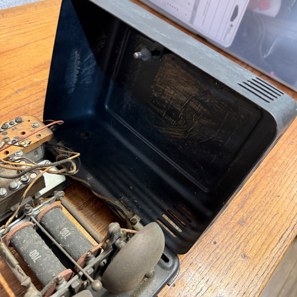 Western Electric 634A External Ringer Black Metal Box As-Is