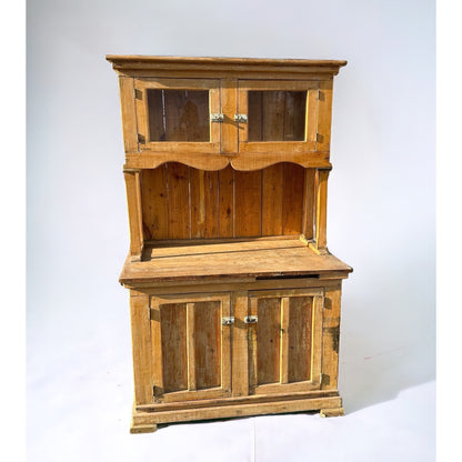 Antique Primitive Bakers Bread-Making Cabinet Cupboard