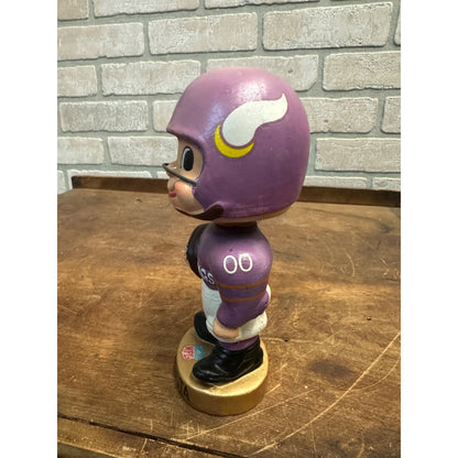 VINTAGE 1965 TOES UP GOLD BASE MINNESOTA VIKINGS NODDER BOBBLE HEAD