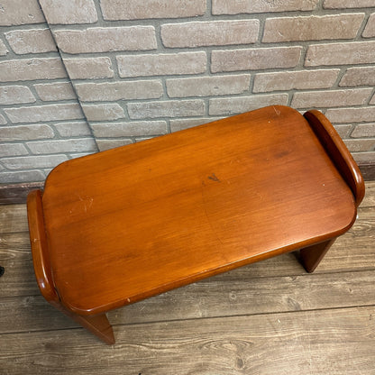 Vintage Wooden Bench Stool Seat Side Table