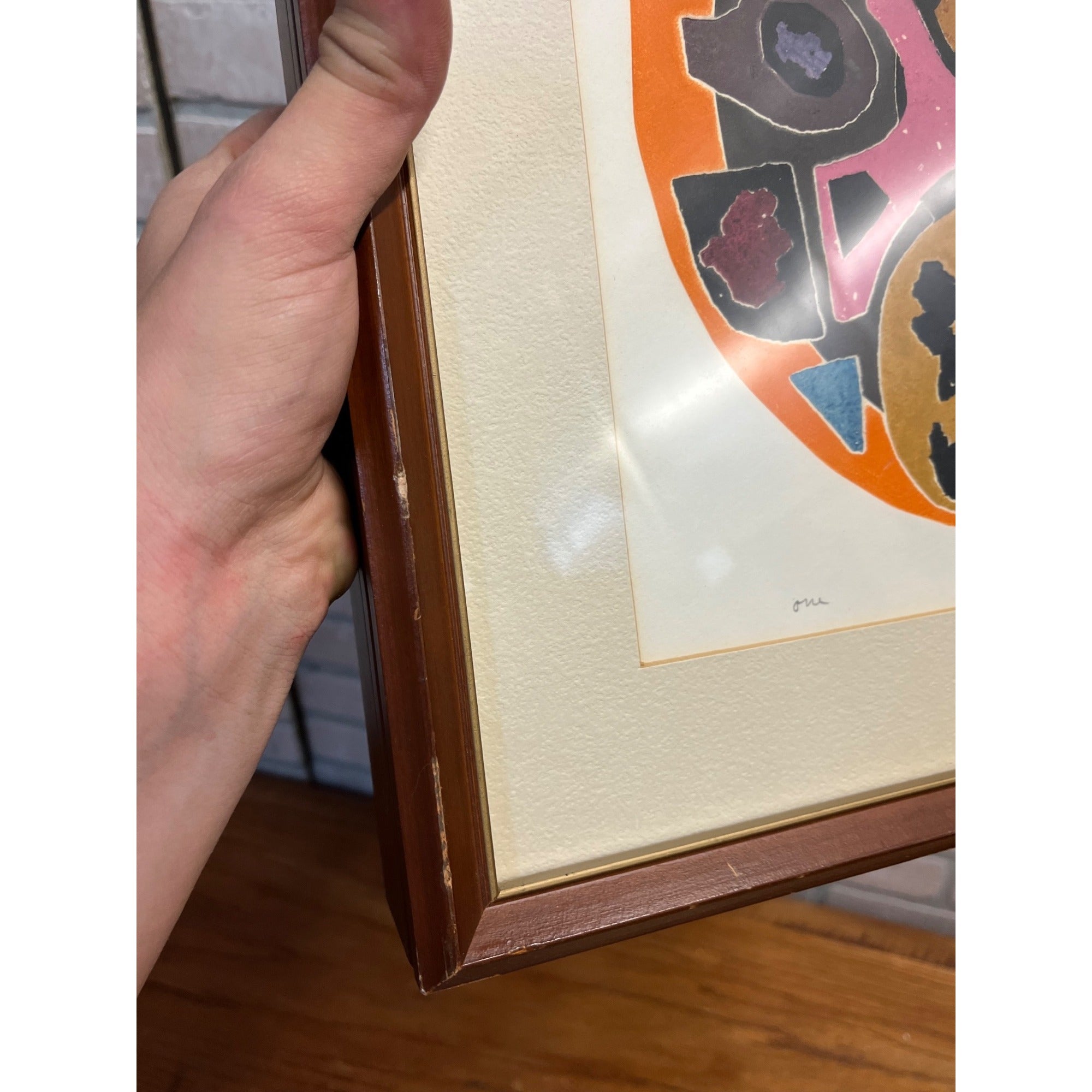 Original Artwork "Composition 43" John Culik Abstract Artist Signed (1926-2020)