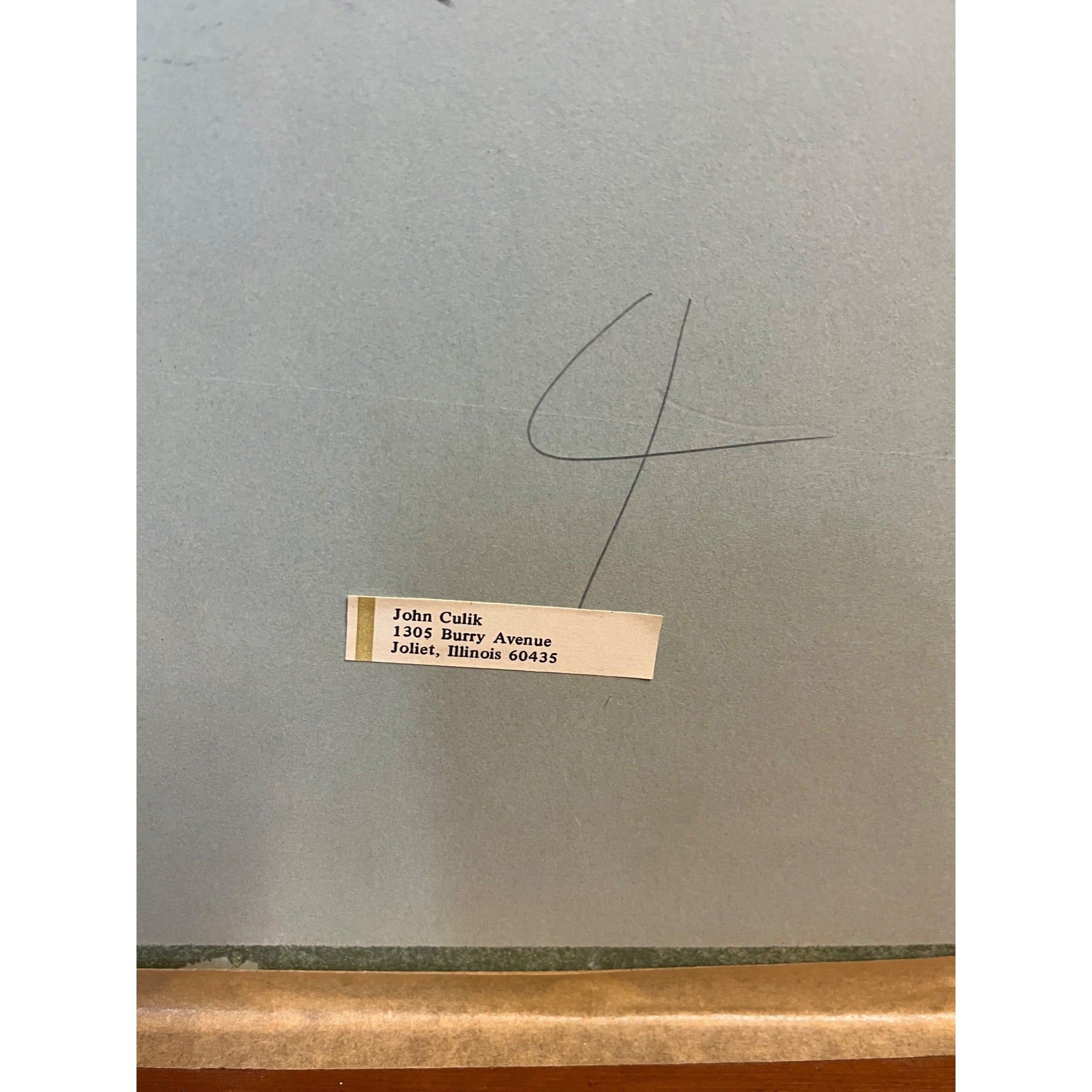Original Artwork "Composition 43" John Culik Abstract Artist Signed (1926-2020)