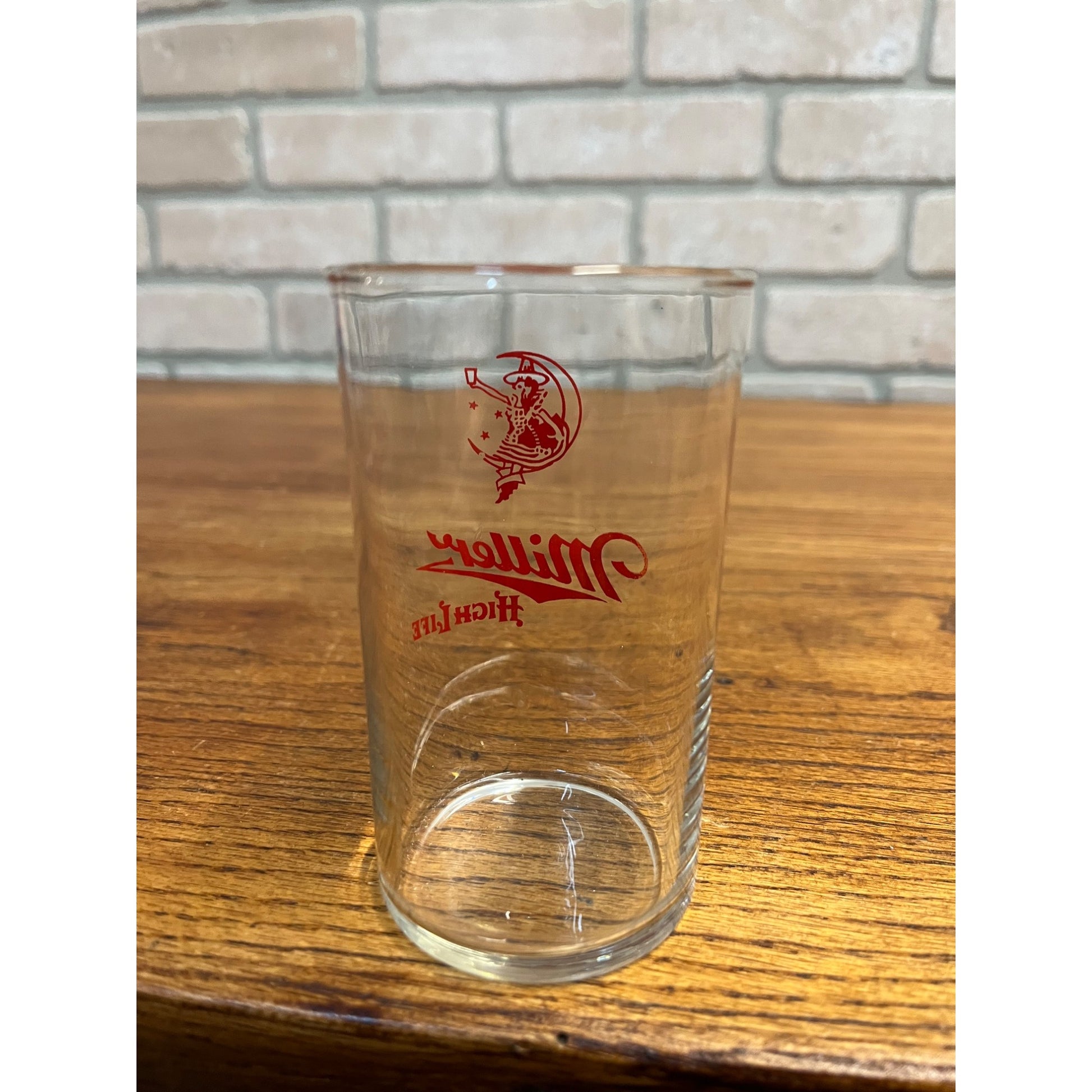 Vintage 1950s Miller High Life Beer Girl on the Moon Sampler 4" Bar Glass