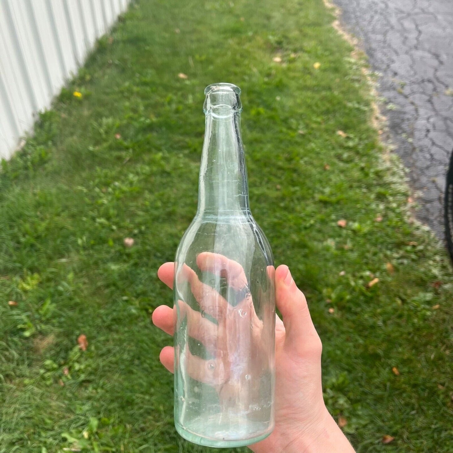 Pre-Prohibition J. Steger & Co Brewers Mayville Wis Clear Beer Bottle WIS