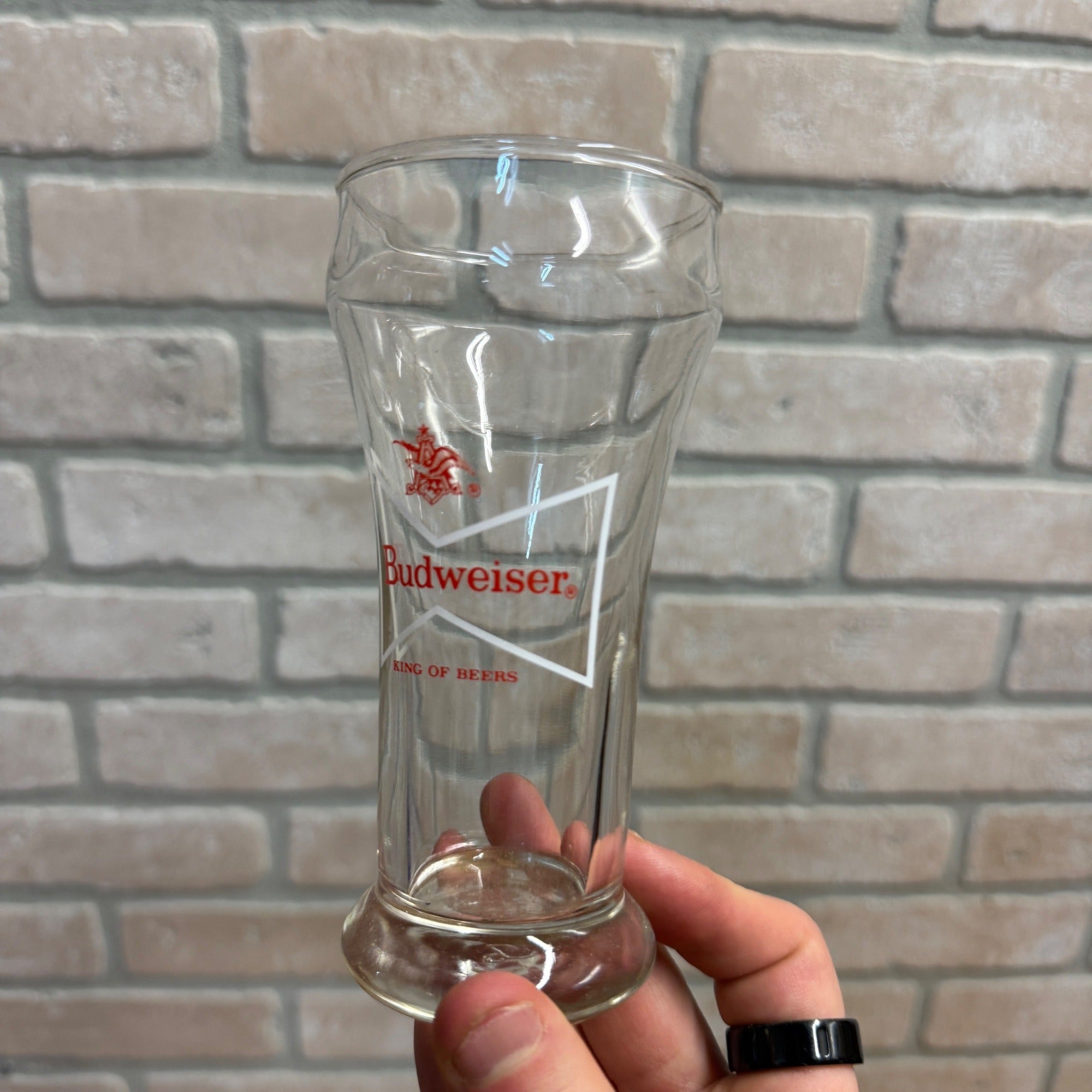 Budweiser King of Beers Beer Glass 5.5" Anheuser Busch