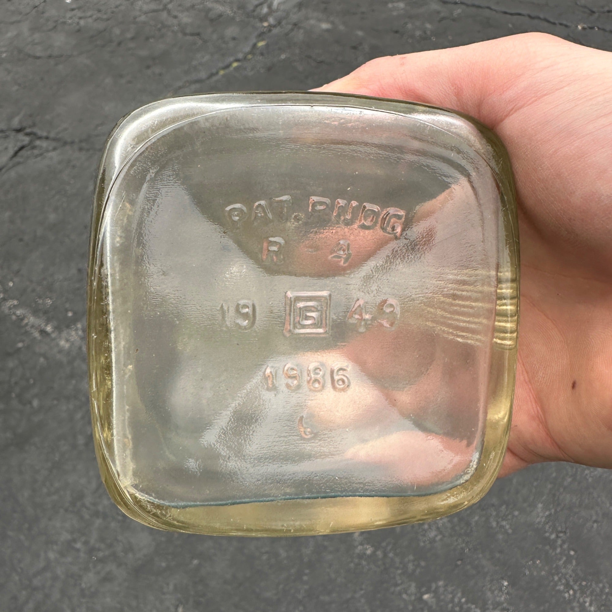 NEAT 1949 Vintage Mohawk Liqueur Liquor Whiskey Bottle Embossed Tower Shaped