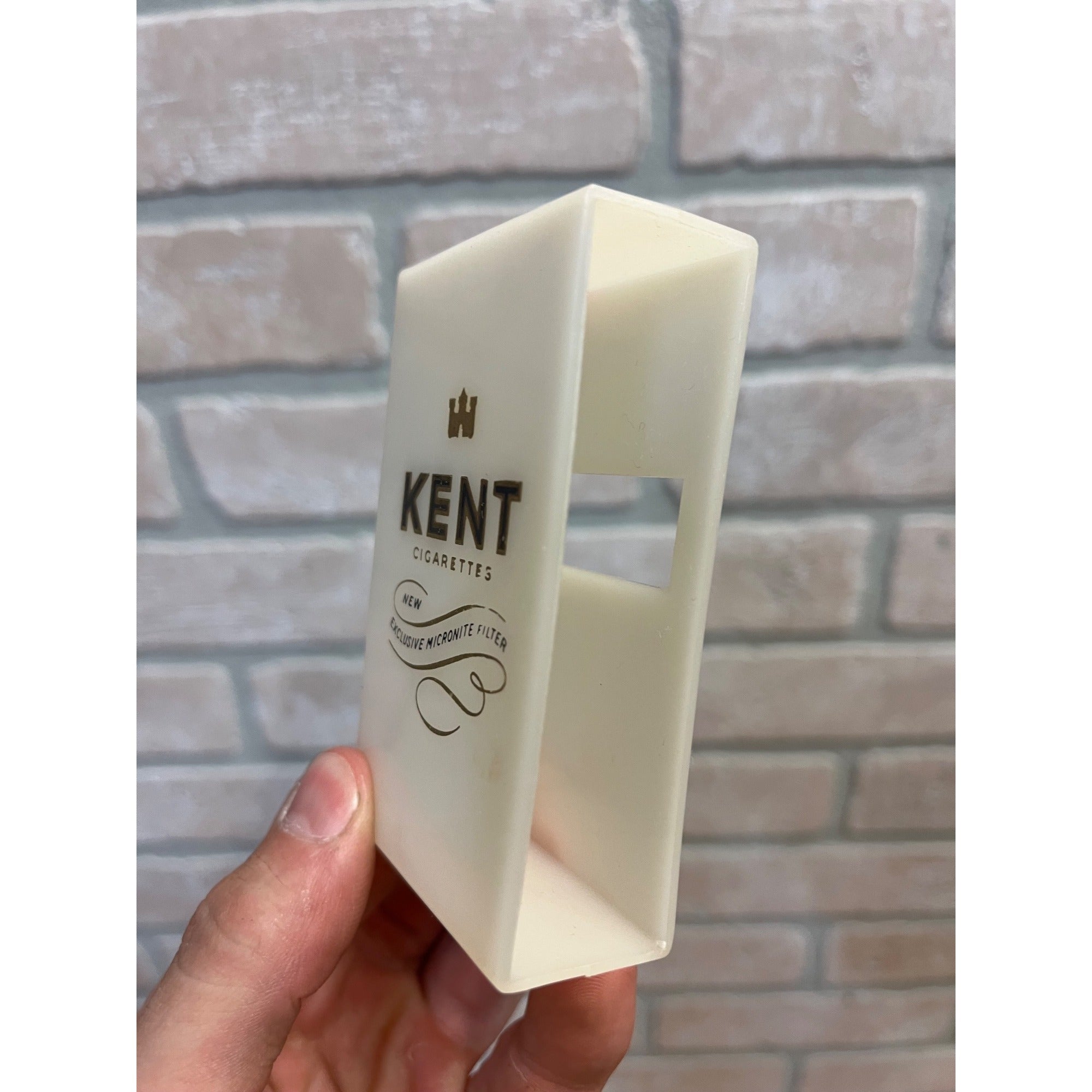 Vintage KENT Cigarettes Plastic Cigarette Pack Case Holder 3.5" x 2 3/16 x 1""