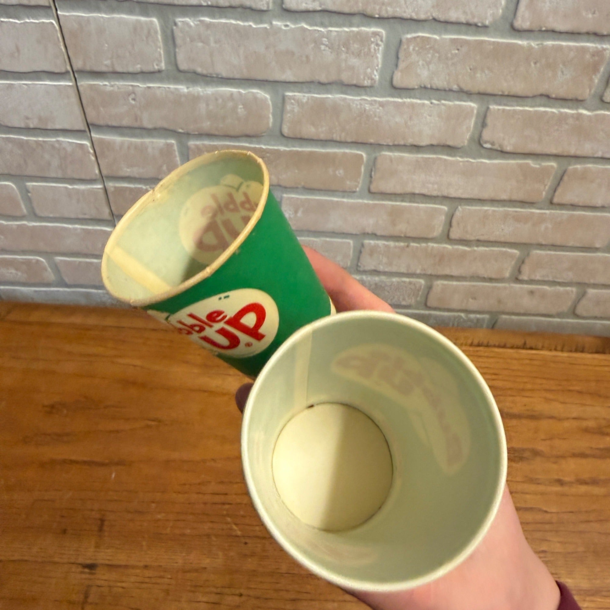 Vintage Lot Bubble Up Soda Advertising Sample Promo Taster Wax Cups