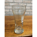 Vintage Hamm’s Beer Pilsner Glass 5-5/8" Tall White Crown Barware Sky Blue Waters