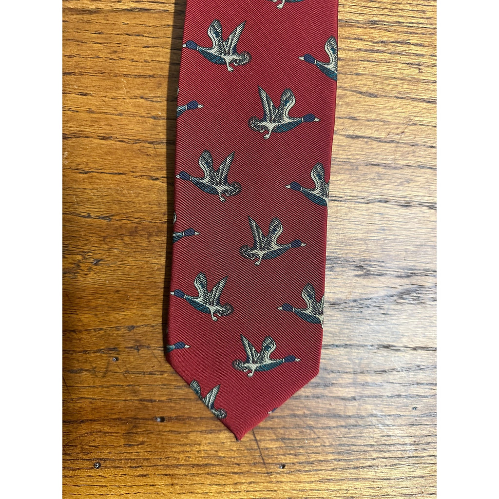 Vintage Robert Talbott Ducks in Flight Men's Luxury Neck Tie Silk Gallagher 57"
