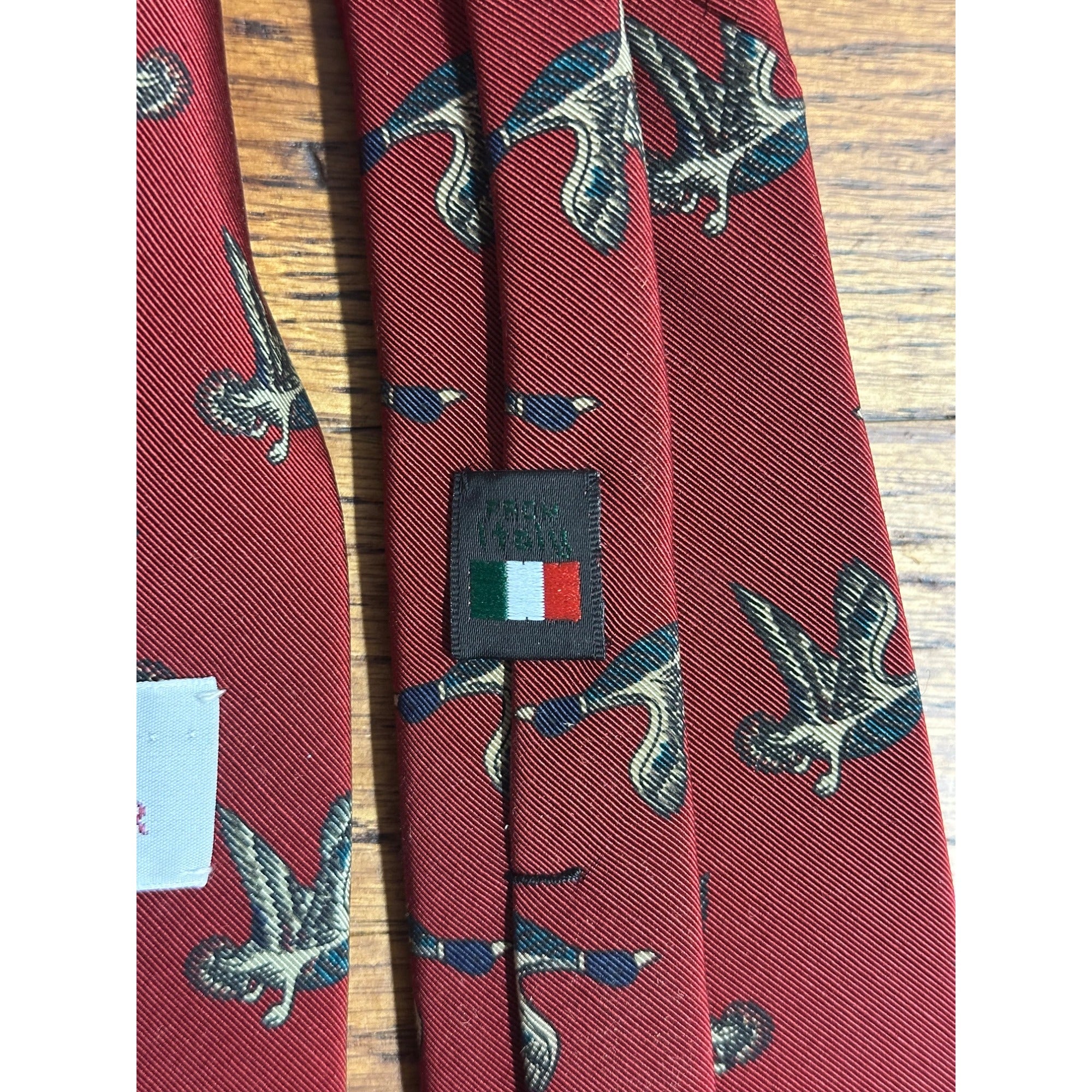 Vintage Robert Talbott Ducks in Flight Men's Luxury Neck Tie Silk Gallagher 57"